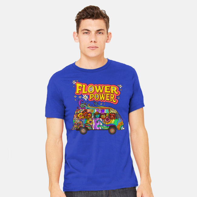 Flower Power Bus-Mens-Heavyweight-Tee-drbutler