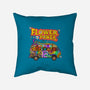 Flower Power Bus-None-Non-Removable Cover w Insert-Throw Pillow-drbutler