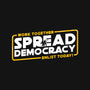 Spread Democracy-Womens-Basic-Tee-rocketman_art