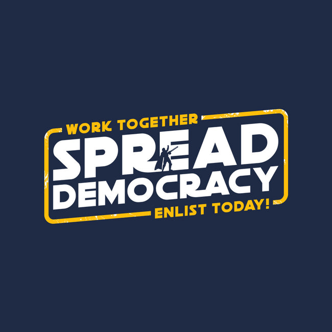 Spread Democracy-Womens-Basic-Tee-rocketman_art