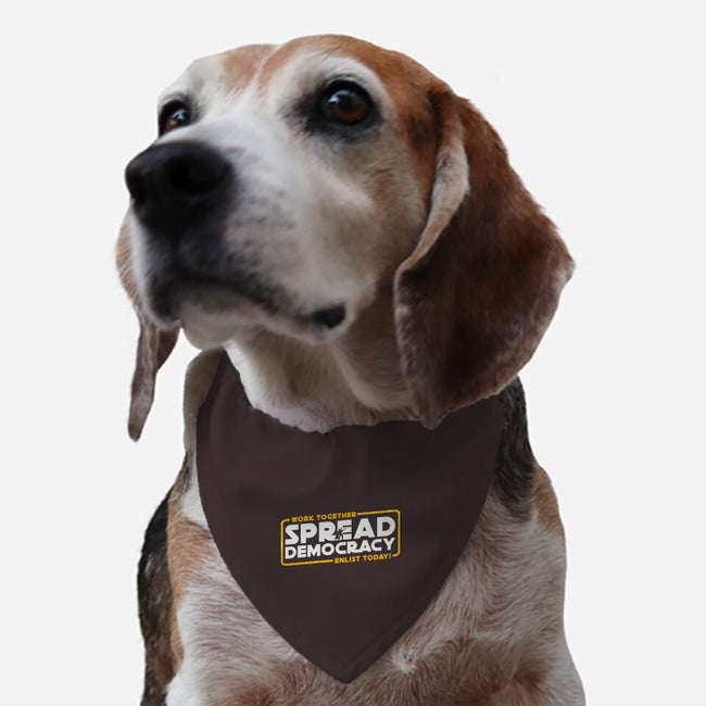 Spread Democracy-Dog-Adjustable-Pet Collar-rocketman_art