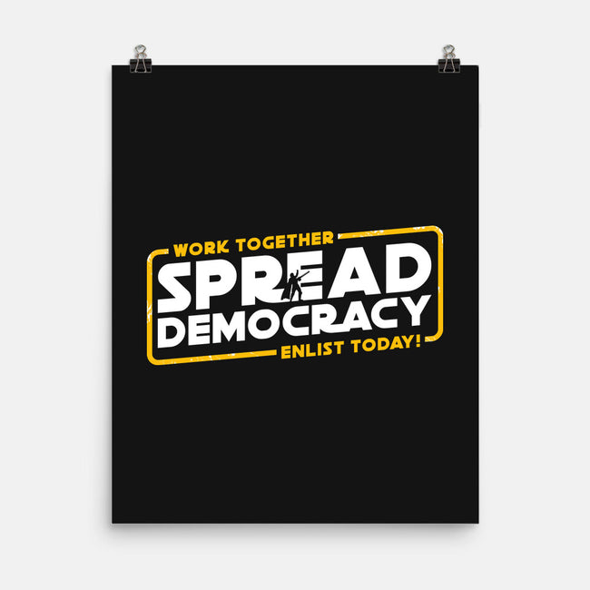 Spread Democracy-None-Matte-Poster-rocketman_art
