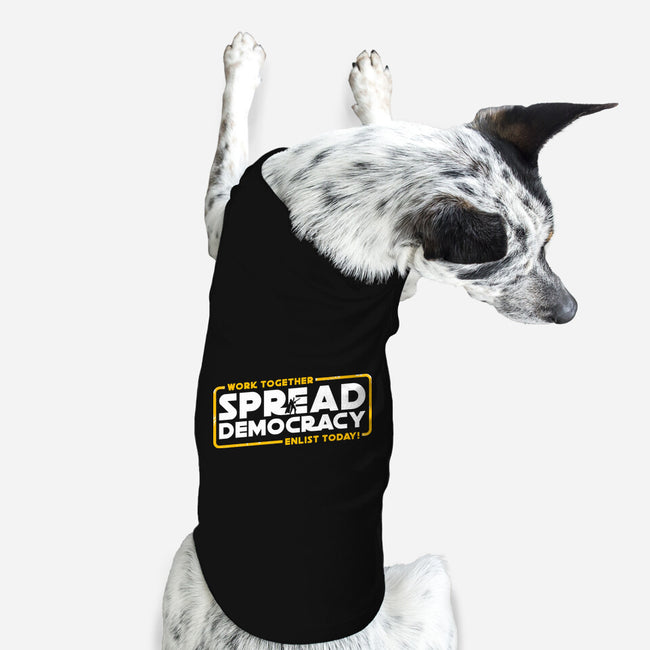 Spread Democracy-Dog-Basic-Pet Tank-rocketman_art