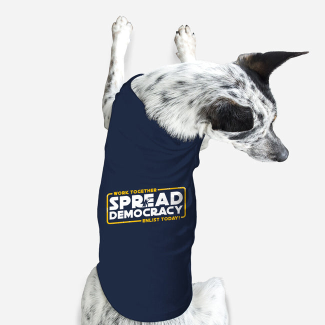 Spread Democracy-Dog-Basic-Pet Tank-rocketman_art