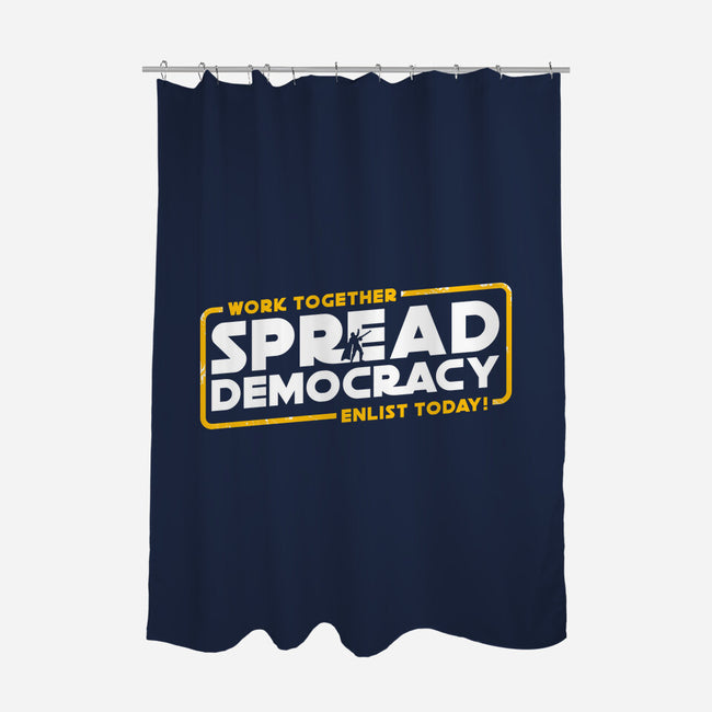 Spread Democracy-None-Polyester-Shower Curtain-rocketman_art