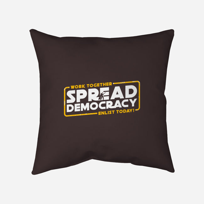 Spread Democracy-None-Non-Removable Cover w Insert-Throw Pillow-rocketman_art