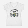 Bio Exorcists Club-Womens-V-Neck-Tee-demonigote