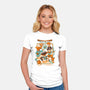 Mushrooms And Goblins-Womens-Fitted-Tee-ilustrata