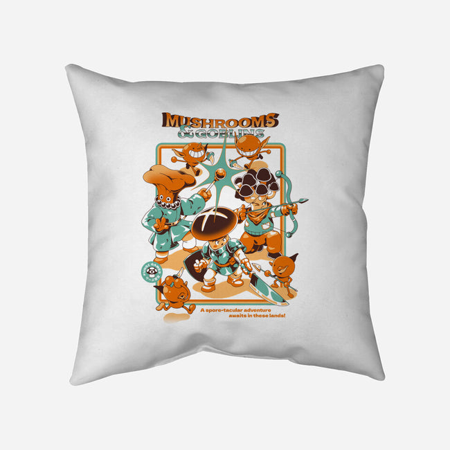 Mushrooms And Goblins-None-Non-Removable Cover w Insert-Throw Pillow-ilustrata