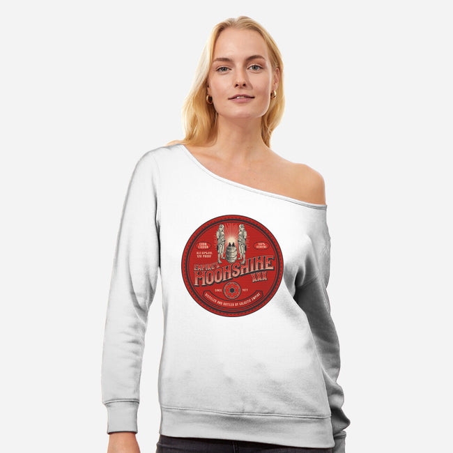 Empire's Moonshine-Womens-Off Shoulder-Sweatshirt-CarloJ1956