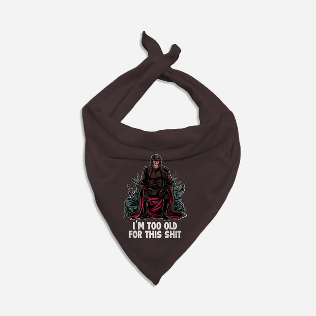 Magneto Is Too Old-Dog-Bandana-Pet Collar-zascanauta