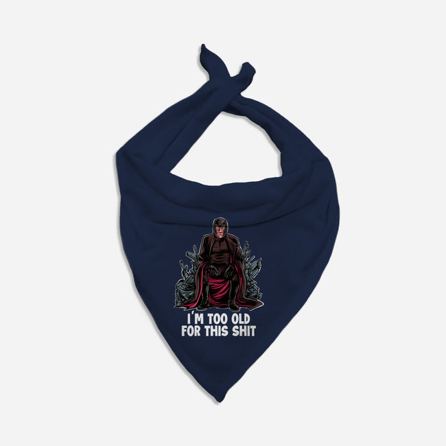 Magneto Is Too Old-Dog-Bandana-Pet Collar-zascanauta