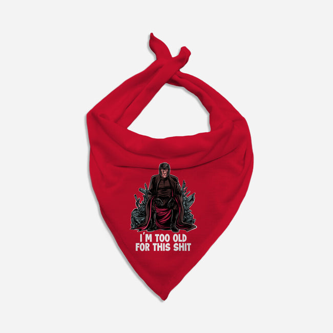 Magneto Is Too Old-Dog-Bandana-Pet Collar-zascanauta