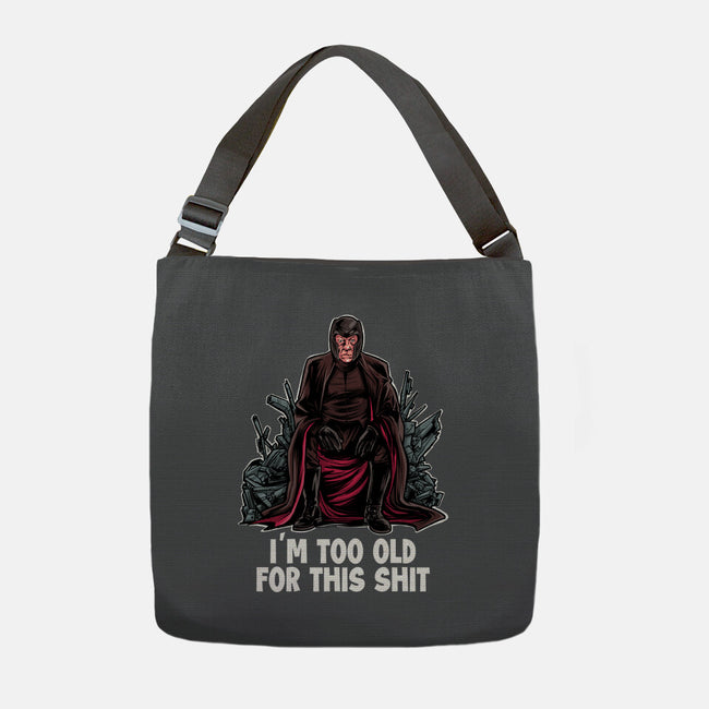 Magneto Is Too Old-None-Adjustable Tote-Bag-zascanauta