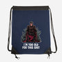 Magneto Is Too Old-None-Drawstring-Bag-zascanauta