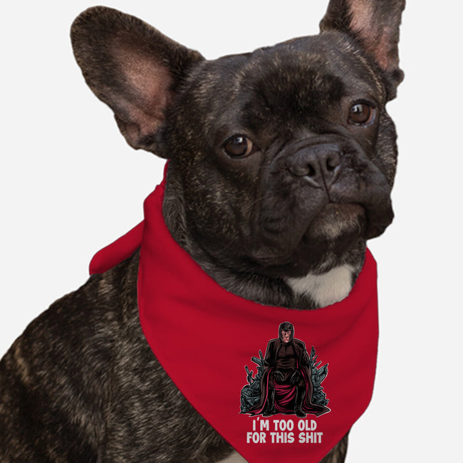 Magneto Is Too Old-Dog-Bandana-Pet Collar-zascanauta