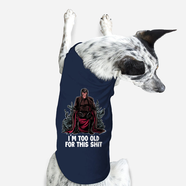 Magneto Is Too Old-Dog-Basic-Pet Tank-zascanauta