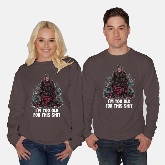 Magneto Is Too Old-Unisex-Crew Neck-Sweatshirt-zascanauta