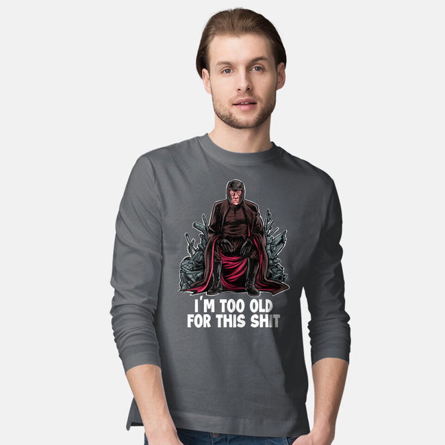 Magneto Is Too Old-Mens-Long Sleeved-Tee-zascanauta