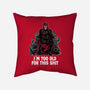 Magneto Is Too Old-None-Removable Cover w Insert-Throw Pillow-zascanauta