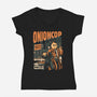 Onion Cop-Womens-V-Neck-Tee-Estudio Horta