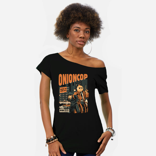 Onion Cop-Womens-Off Shoulder-Tee-Estudio Horta