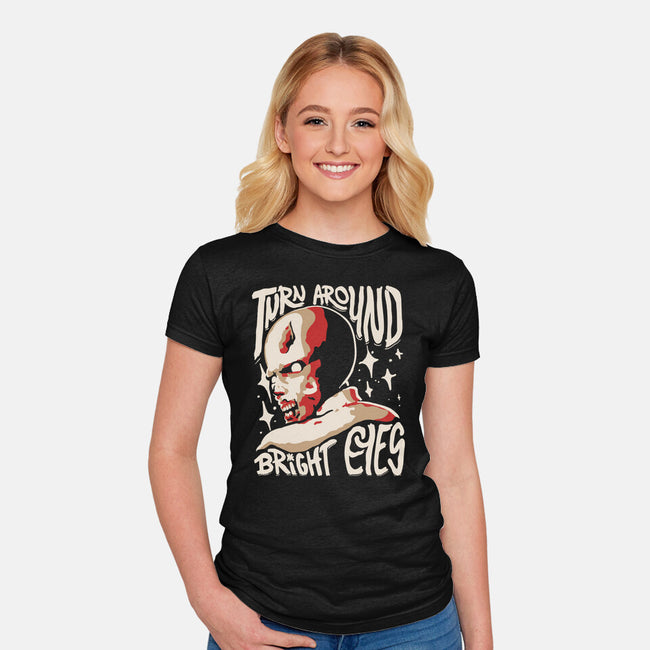 Turning Around Zombie-Womens-Fitted-Tee-estudiofitas