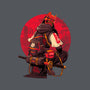 Red Kitsune Samurai-None-Basic Tote-Bag-Bruno Mota