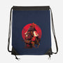 Red Kitsune Samurai-None-Drawstring-Bag-Bruno Mota