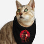 Red Kitsune Samurai-Cat-Bandana-Pet Collar-Bruno Mota