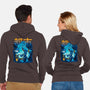 Water Urban Samurai-Unisex-Zip-Up-Sweatshirt-Bruno Mota