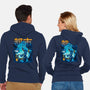 Water Urban Samurai-Unisex-Zip-Up-Sweatshirt-Bruno Mota