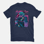 Cyber Neon Samurai-Womens-Fitted-Tee-Bruno Mota