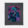 Cyber Neon Samurai-None-Fleece-Blanket-Bruno Mota