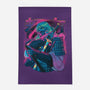 Cyber Neon Samurai-None-Outdoor-Rug-Bruno Mota