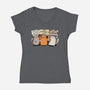 Cats Protest-Womens-V-Neck-Tee-fanfabio