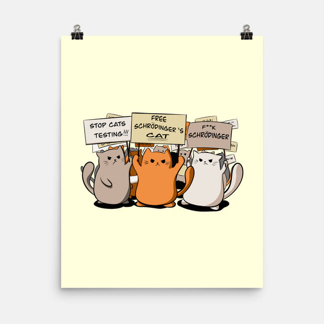 Cats Protest-None-Matte-Poster-fanfabio