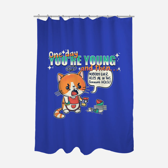 One Day-None-Polyester-Shower Curtain-Freecheese