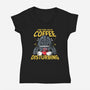 Coffee Disturbing-Womens-V-Neck-Tee-krisren28