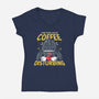 Coffee Disturbing-Womens-V-Neck-Tee-krisren28