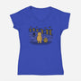 Bear Trap-Womens-V-Neck-Tee-pigboom