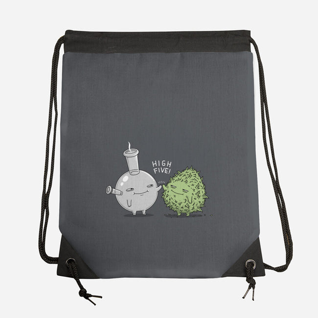 High Five Bud-None-Drawstring-Bag-pigboom