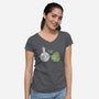 High Five Bud-Womens-V-Neck-Tee-pigboom