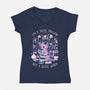 BookDragon-Womens-V-Neck-Tee-eduely