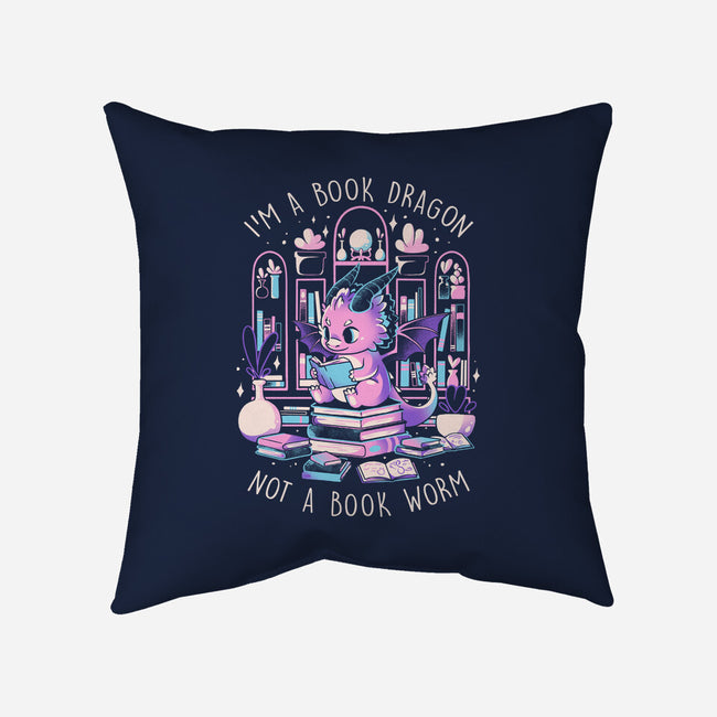 BookDragon-None-Removable Cover-Throw Pillow-eduely