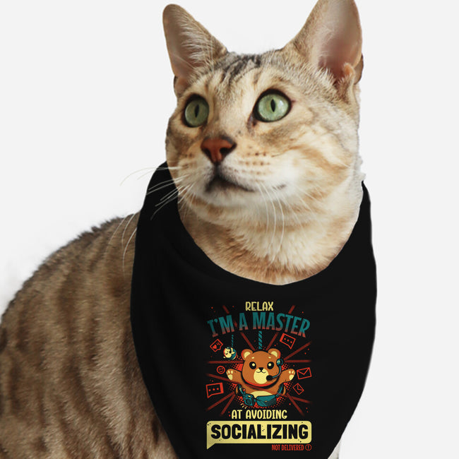 Avoiding Socializing-Cat-Bandana-Pet Collar-Heyra Vieira