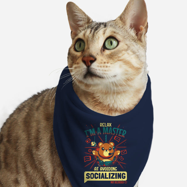 Avoiding Socializing-Cat-Bandana-Pet Collar-Heyra Vieira