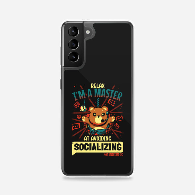 Avoiding Socializing-Samsung-Snap-Phone Case-Heyra Vieira