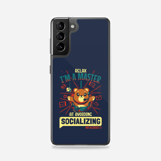 Avoiding Socializing-Samsung-Snap-Phone Case-Heyra Vieira