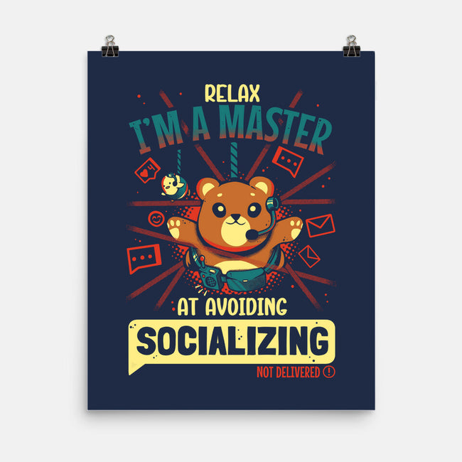 Avoiding Socializing-None-Matte-Poster-Heyra Vieira